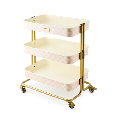 Courtly Check 3-Tier Kitchen Cart by MacKenzie-Childs