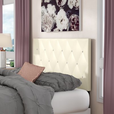 Areswell Crystal Diamond Upholstered Panel Headboard by Mercer41
