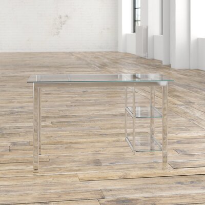 Merald Glass Desk by Latitude Run