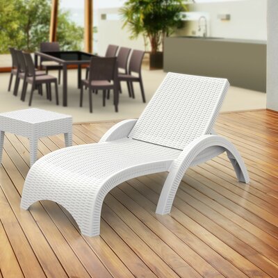 Kassiopeia 74" Long Reclining Single Chaise by Mercury Row