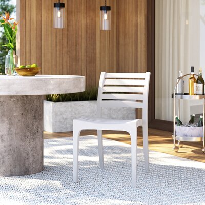 Ayvah Stacking Patio Dining Side Chair by Wade Logan