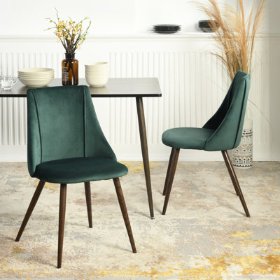 Benbrook Upholstered Kitchen Dining Side Chairs with Metal Legs for Living, Bedroom, Restaurant by The Twillery Co.