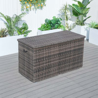 Moda Furnishings Lois 296 Gallons Water Resistant Wicker Deck Box by Moda Furnishings