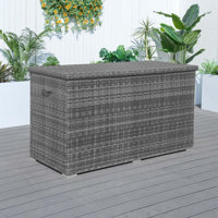 Moda Furnishings Lois 296 Gallons Water Resistant Wicker Deck Box by Moda Furnishings