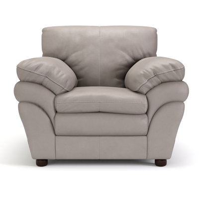 44" Wide Genuine Leather Armchair by Mempra Design
