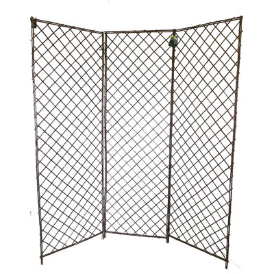 72" W x 72" H 3 - Panel Willow Folding Room Divider