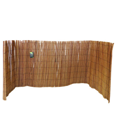 Peeled Willow Rolled Fence Panel by MGP