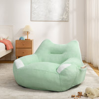 Bean Bag Sofa Chair With Side Pocket, Lazy Sofa by Trule