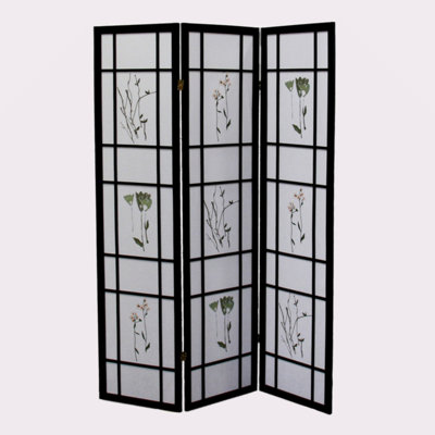 70" Tall 3-Panel Screen / Room Divider "Shoji", Natural by Myhomekeepers