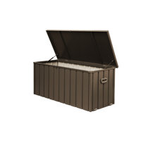 Mohzate 160 Gallons Water Resistant Galvanized Steel Lockable Deck Box with Wheels by mohzate