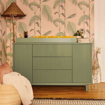 Pogo Tambour Assembled Dresser by babyletto