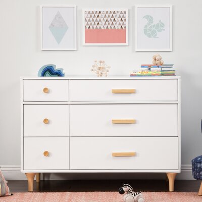 Lolly 6-Drawer Assembled Double Dresser by babyletto