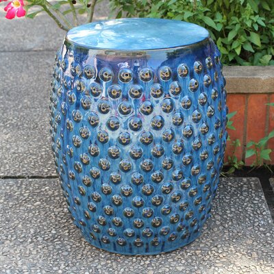 Allyssa Drum Ceramic Garden Stool by Langley Street