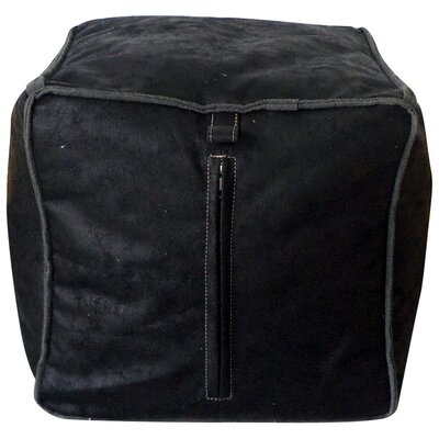 Tannehill 15.75" Wide Faux Leather Square Pouf by Millwood Pines