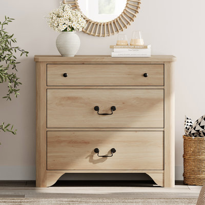 31.5"Wide Wood 3-Drawer File Cabinet,Modern Farmhouse Office Storage Cabinet For Study Room, Living Room by WAMPAT