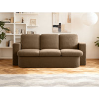 Convertible Folding Sofa Bed With Pillows by Brayden Studio