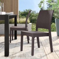Tomosuke Stacking Patio Dining Side Chair by Wildon Home