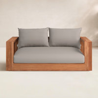 Gazel Waterproof Fabric Outdoor Loveseat by Loon Peak