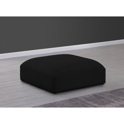 Hoebbel 38" Wide Rectangle Standard Ottoman by Wrought Studio