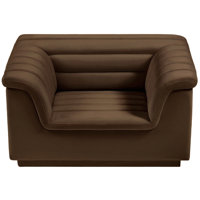 Hoshi 50 inches W Velvet Armchair by Wrought Studio