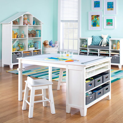 Martha Stewart Living & Learning Kids Art Table and Stools Set by Martha Stewart