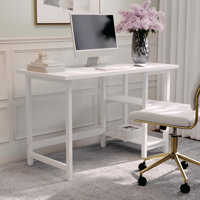 Martha Stewart Beckett Home Office Trestle Desk with Shelves by Martha Stewart