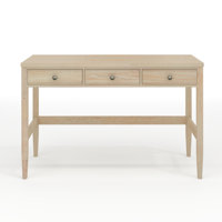 Martha Stewart Rhett Home Office Desk With 3 Drawers And Tapered Legs by Martha Stewart