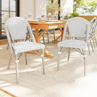 Martha Stewart Lily Pond All-Weather Stackable Patio Bistro Dining Chairs by Martha Stewart