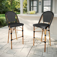 Martha Stewart All-Weather Stackable Patio Bistro Bar Stools by Martha Stewart
