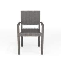 Martha Stewart Bedford Outdoor Rattan Wicker Stackable Dining Armchair by Martha Stewart