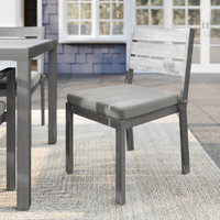 Martha Stewart Bedford All-Weather Stacking Patio Side Dining Chair With Seat Cushion by Martha Stewart