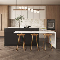81"-106" Expandable Kitchen Island with Manufactured Wood Top - Adjustable Storage Cabinet for Modern Farmhouse & Open-Concept Kitchens by Latitude Run