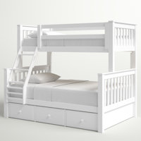 Hildegun 3 Drawer Solid Wood Standard Bunk Bed by Harriet Bee by Harriet Bee