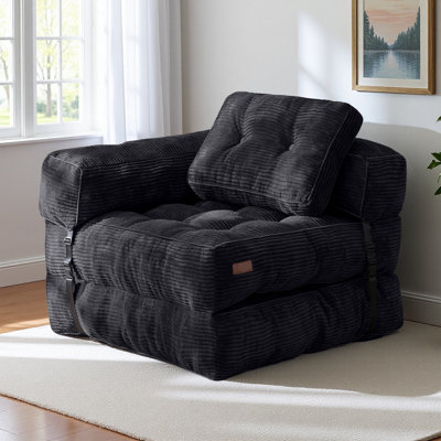 Corduroy Bean Bag Sofa,fold floor Bean Bag sofa bed by MAXYOYO