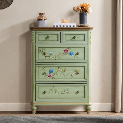 Simple Hand-Painted SolidWood Accent Chest by NICECABINET