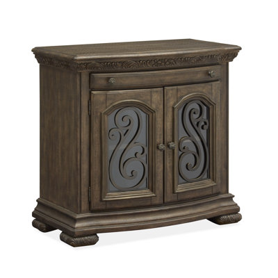 Assel 1 Drawer 34" W Solid Wood Combo Dresser by Lark Manor