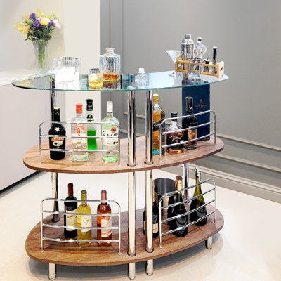 Aahil Catalina with Wine Storage by Ebern Designs