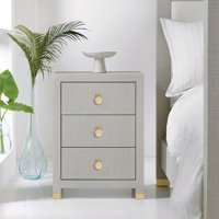 Somerset Bay 3 - Drawer Nightstand in Gray by Modern History Home