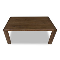 Ronquillo Rectangular Acacia Wood Leg Table In Impala by Latitude Run