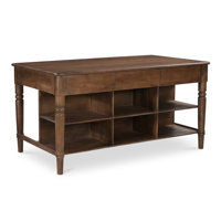 Darian Kitchen Island Brown by Birch Lane