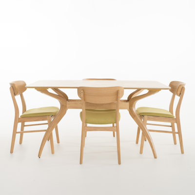 Juliahna Curved Leg Table 5 Piece Dining Set by George Oliver