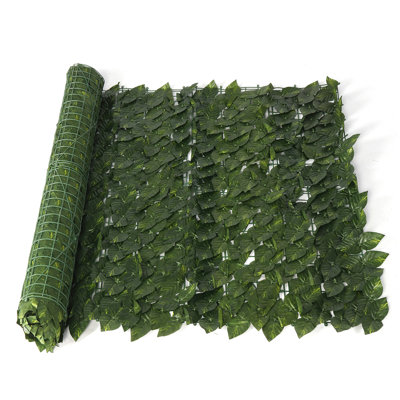 Privacy Fence Screen,Faux Ivy Leaf Artificial Hedges Fence by KingSo