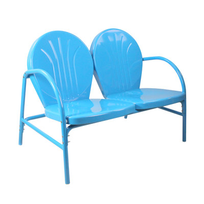 47-Inch Outdoor Retro Tulip Loveseat by George Oliver