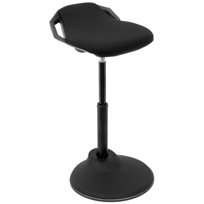 Mount-It! Height Adjustable Ergonomic Sit Stand Stool, Leaning Chair for Standing Desk, 360 Degree by Mount-it