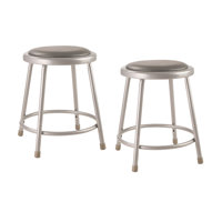 Heavy Duty Vinyl Padded Steel Shop Stool 2 Pack by National Public Seating