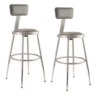 Height Adjustable Lab Stool by National Public Seating