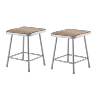 Heavy Duty Steel Stool by National Public Seating