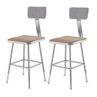 Height Adjustable Lab Stool by National Public Seating