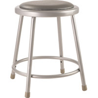 6400 Series Heavy Duty Vinyl Padded Steel Lab Stool with Footing by National Public Seating