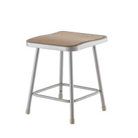 6300 Series Hardboard Adjustable Industrial/Shop Stool by National Public Seating